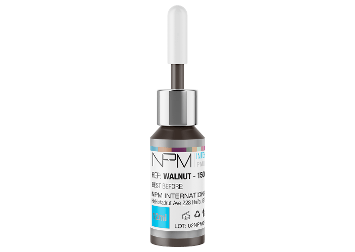 Walnut 3D hairstrokes pigment NPM pole par pole pour les microblading machinal 