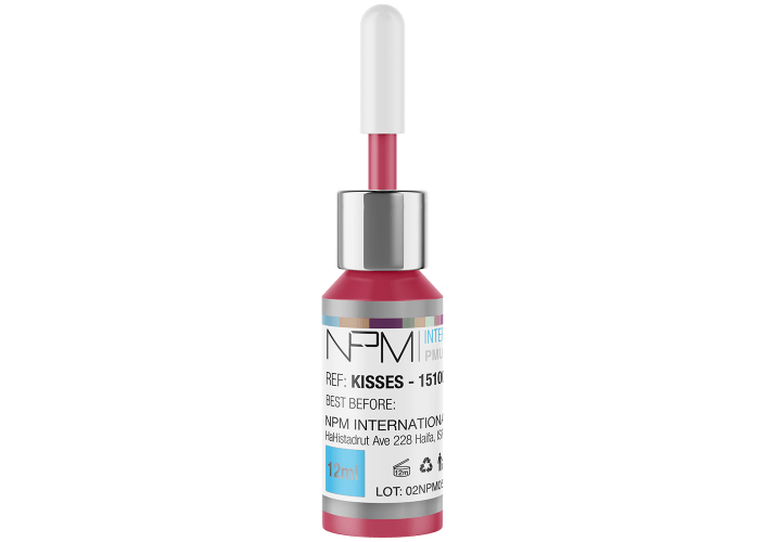 Kisses NPM fel roze koude pigment voor lippen PMU 