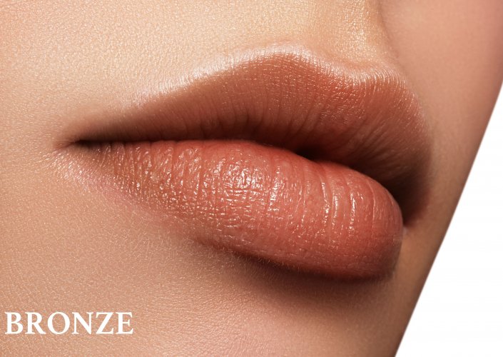 Bronze lip balm bruine glitter lippenbalm 