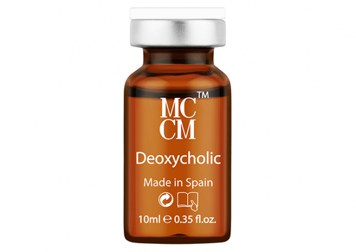 anti cellulite behandeling MCCM Deoxycholic vial Huidverbetering Medical Cosmetics 