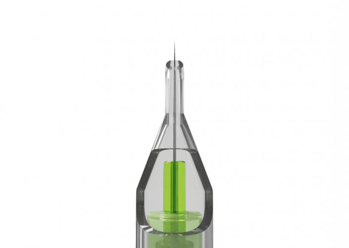 Extra long taper pmu naald