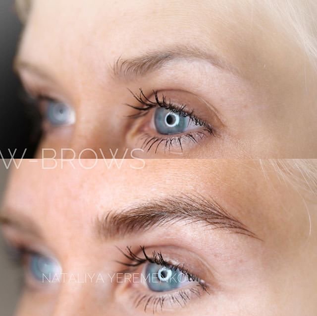 W-Brows Nataliya Yeremenko before and after