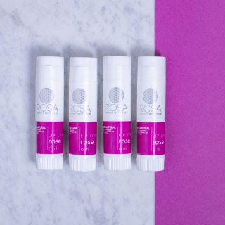 Baume à lèvres rose - ingrédients naturels